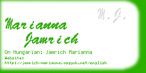 marianna jamrich business card
